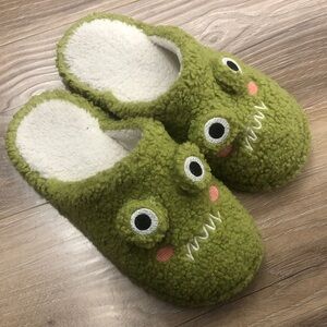 Green Monster Kids Slippers